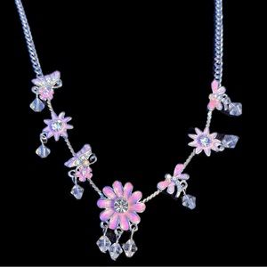 Pink Flower Necklace